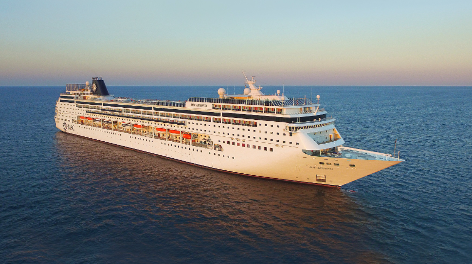 O MSC Armonia partiu de Veneza, na Itália, no dia 26 de novembro/MSC Cruzeiros
