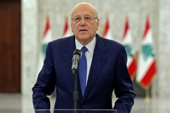 Primeiro-ministro do Líbano, Najib Mikati/foto: STRINGER / DALATI AND NOHRA / AFP