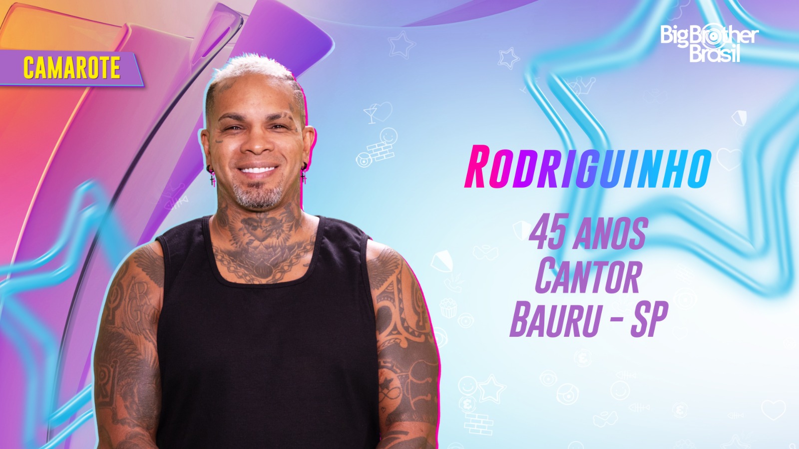 Rodriguinho, do grupo Os Travessos, tem 45 anos/Divulgação/Globo Rodriguinho, do grupo Os Travessos, tem 45 anos/Divulgação/Globo