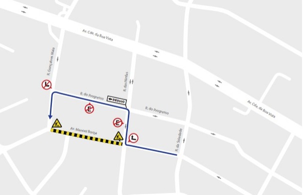 O trabalho na Avenida Manoel Borba visa aprimorar a infraestrutura local e proporcionar melhorias significativas na drenagem e também passeio.