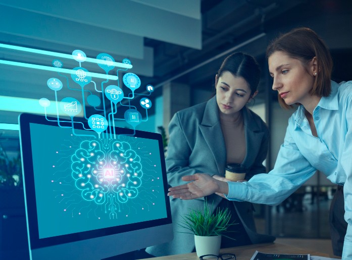 Inteligência artificial pode otimizar várias funções, mas também pode gerar inúmeras demissões/Crédito: Freepik