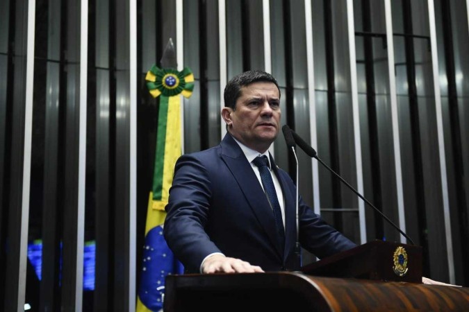 Na pauta, duas medidas provisórias: a MP 1.185/2023, que altera a tributação de incentivos fiscais e a MP 1.187/2023, que cria o Ministério do Empreendedorismo, da Microempresa e da Empresa de Pequeno Porte. Em discurso, à tribuna, senador Sergio Moro (União-PR)/foto: Roque de Sá/Agência Senado