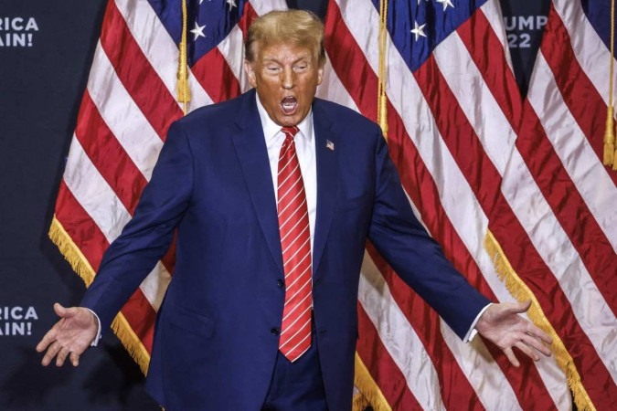 Trump diz que imigrantes saíram de prisões e hospitais psiquiátrico/foto: Tannen Maury/AFP Trump diz que imigrantes saíram de prisões e hospitais psiquiátrico/foto: Tannen Maury/AFP