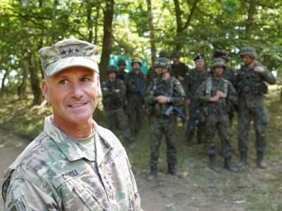 O general Christopher Cavoli: ''Será uma demonstração de força''/Crédito: Janek Skarzynski/AFP O general Christopher Cavoli: ''Será uma demonstração de força''/Crédito: Janek Skarzynski/AFP