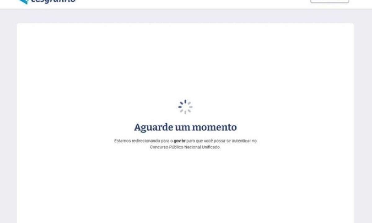 Devido à grande demanda pelo Concurso Nacional Unificado, a plataforma de inscrições está com instabilidade/foto: Reprodução/Gov.br Devido à grande demanda pelo Concurso Nacional Unificado, a plataforma de inscrições está com instabilidade/foto: Reprodução/Gov.br