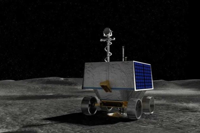 A NASA está enviando o VIPER, um robô móvel, ao polo sul da Lua para obter uma visão de perto da localização e concentração do gelo de água na região/foto: Agência Espacial Norte-Americana (NASA)