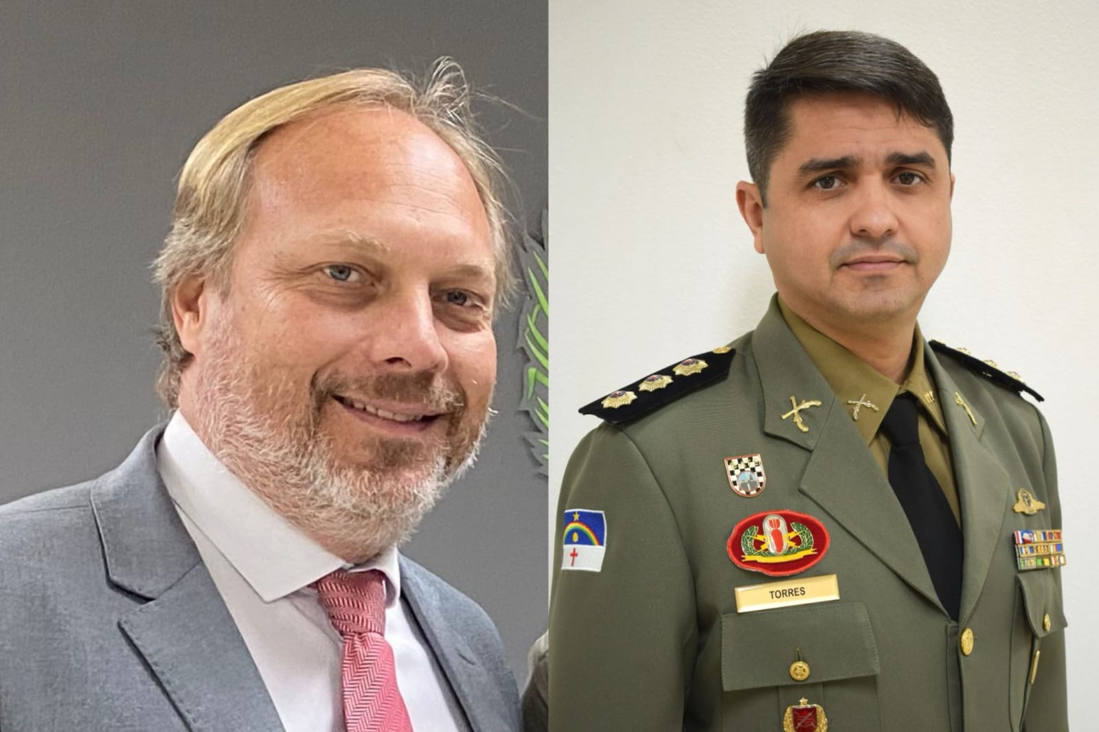 Delegado Renato Márcio Rocha Leite e coronel Ivanildo Cesar Torres de Medeiros/Foto: Divulgação Delegado Renato Márcio Rocha Leite e coronel Ivanildo Cesar Torres de Medeiros/Foto: Divulgação