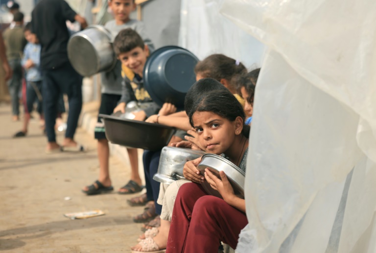 570 mil pessoas em Gaza estão num estado de "fome catastrófica"/Foto: AFP 570 mil pessoas em Gaza estão num estado de "fome catastrófica"/Foto: AFP