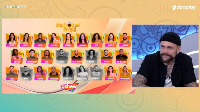 Ap&oacute;s a elimina&ccedil;&atilde;o de Vinicius, 20 participantes seguem no BBB 24/Foto: Reprodu&ccedil;&atilde;o/Globoplay