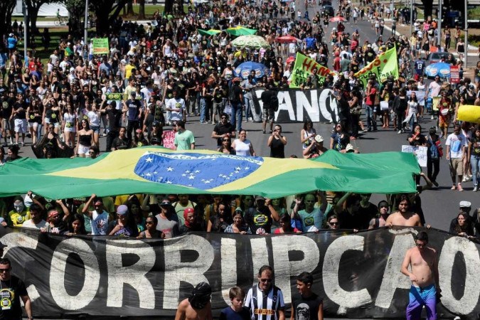 O Brasil perdeu 2 pontos no Índice de Percepção da Corrupção e caiu 10 posiçõe/Crédito: Janine Moraes/CB/D.A Press