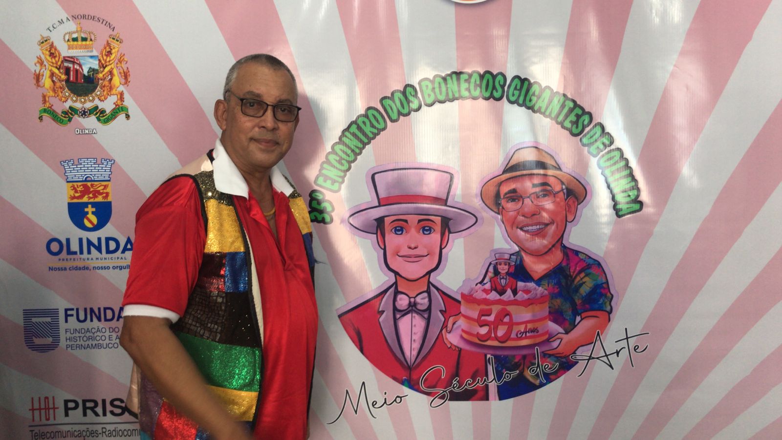 Silvio Botelho, homenageado no 35º Encontro dos Bonecos Gigantes de Olinda/Foto: Divulgação