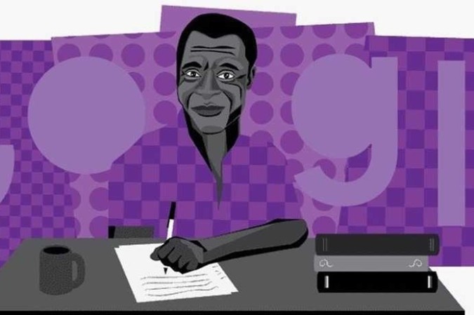 O homenageado do Google desta quinta-feira (1º) é o escritor e ativista norte-americano James Baldwin/foto: Reprodução/Google O homenageado do Google desta quinta-feira (1º) é o escritor e ativista norte-americano James Baldwin/foto: Reprodução/Google
