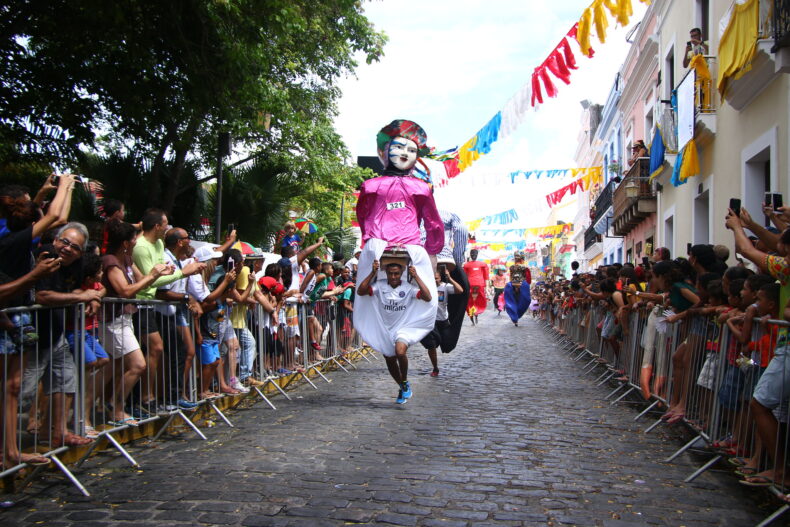 Corrida de bonecos agitou Olinda/Foto: Prefeitura de Olinda