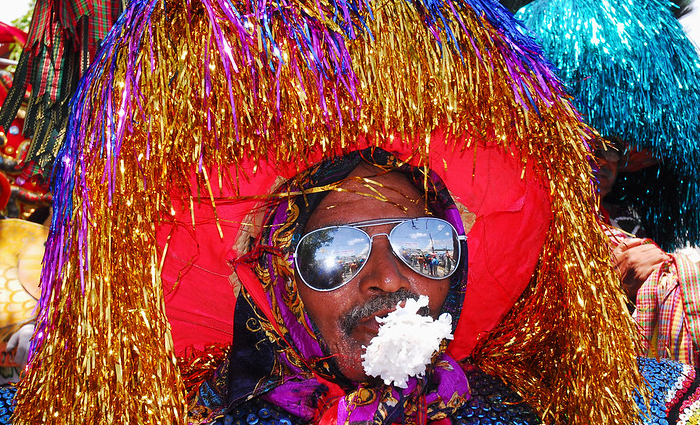 Caboclo de Lança é uma das figuras marcantes do Maracatu Rural/Passarinho / PMO / Divulgação