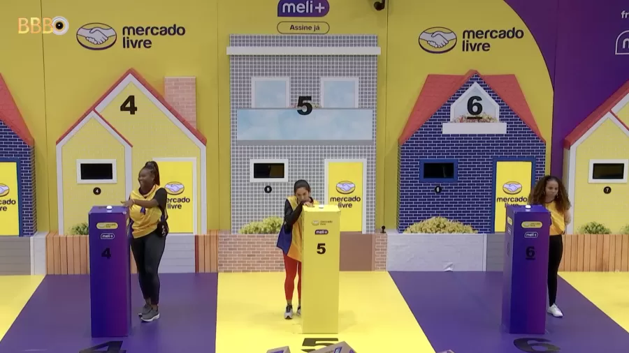 Com exceção de Giovanna, todos os outros brothers participaram da prova/foto: Reprodução/Globoplay Com exceção de Giovanna, todos os outros brothers participaram da prova/foto: Reprodução/Globoplay