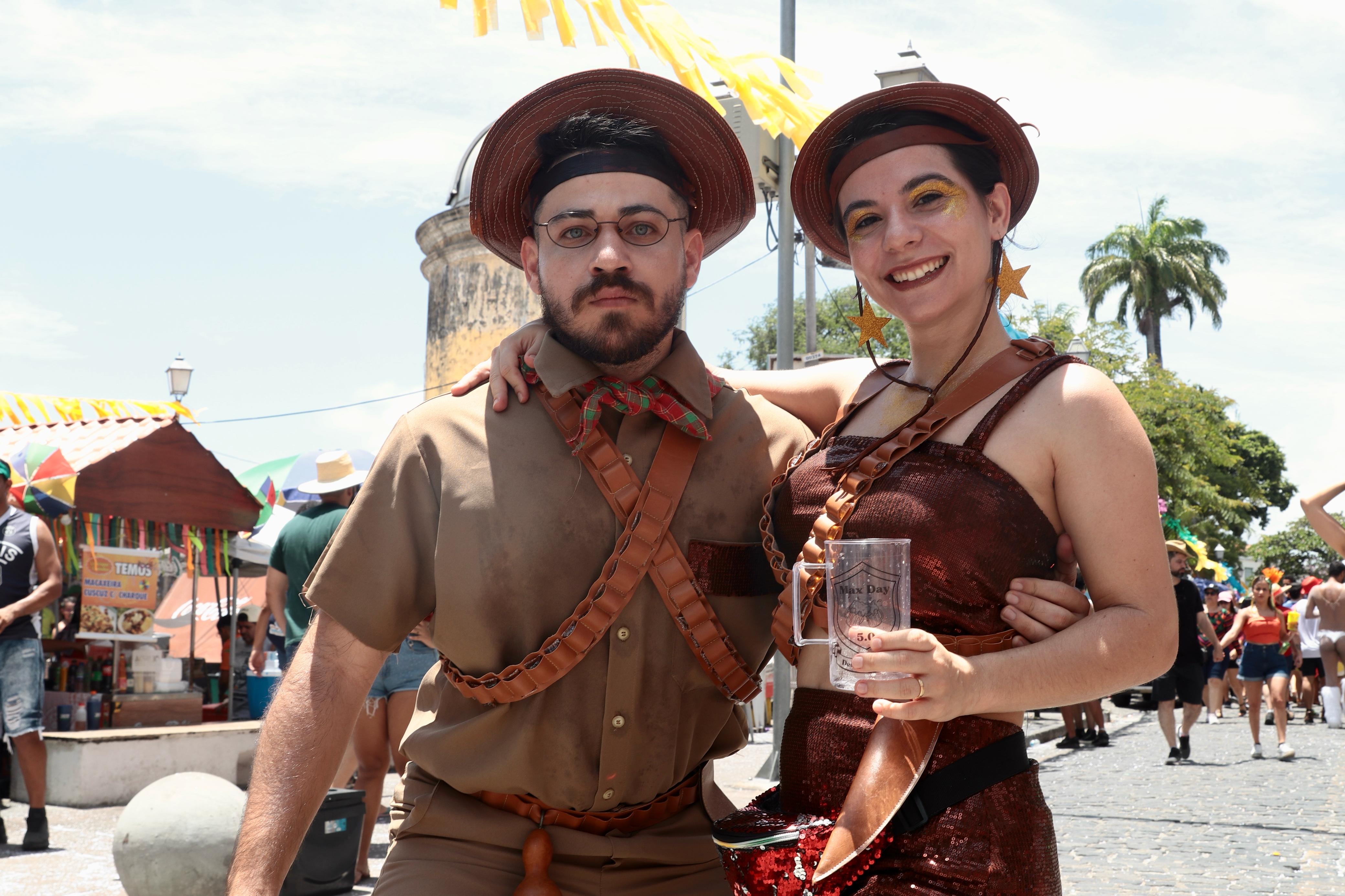 Lampião e Maria Bonita marcando presença em Olinda