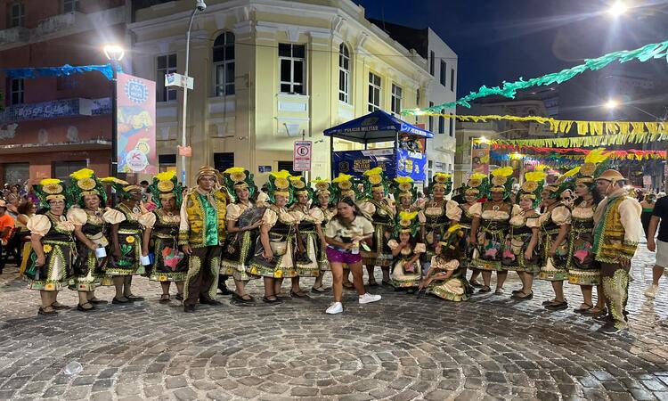 O bloco Flor do Eucalipto, que vem ao Recife todos os anos de Moreno, localizado na região Metropolitana do Recife