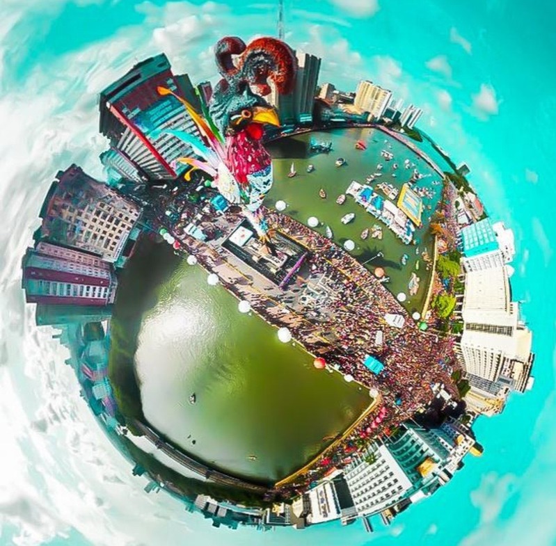 Imagem aérea mostra o Recife durante o Carnaval 2024/Foto: Francisco Silva/DP Imagem aérea mostra o Recife durante o Carnaval 2024/Foto: Francisco Silva/DP
