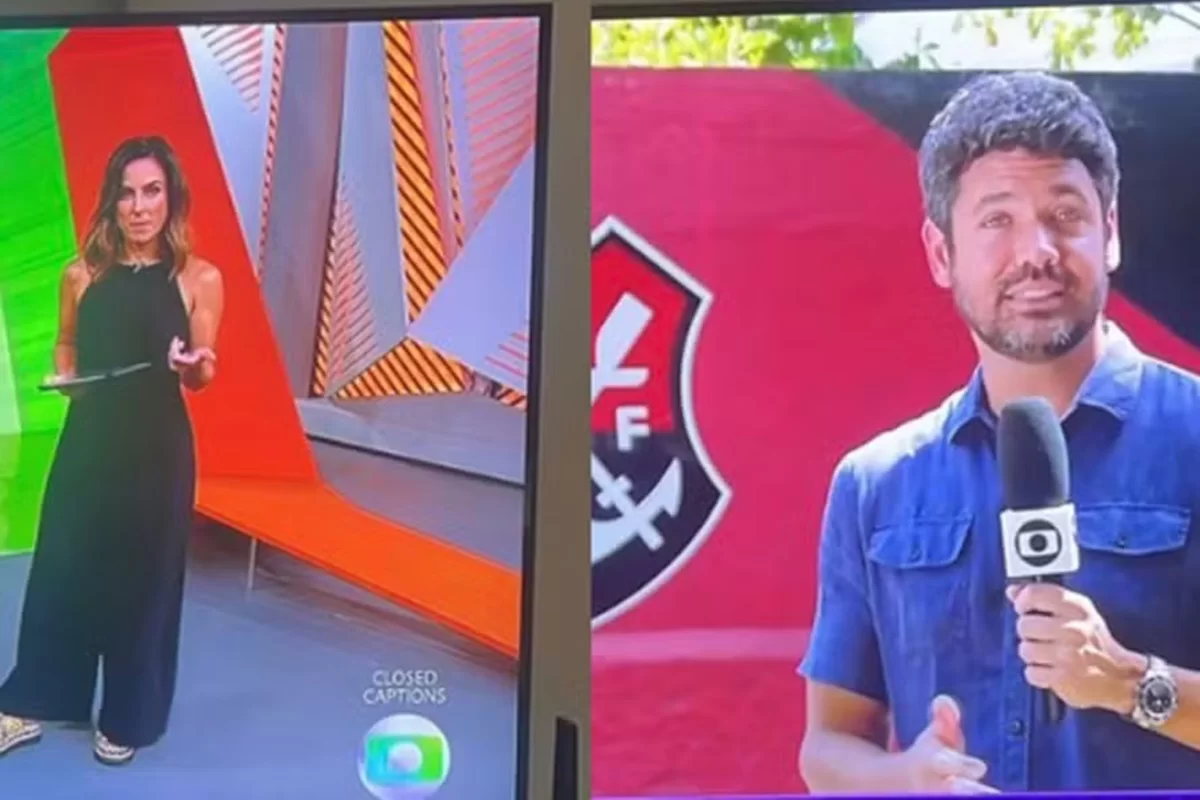 O novo casal esteve junto na apresentação do Globo Esporte desta quarta-feira (14)/foto: Reprodução O novo casal esteve junto na apresentação do Globo Esporte desta quarta-feira (14)/foto: Reprodução