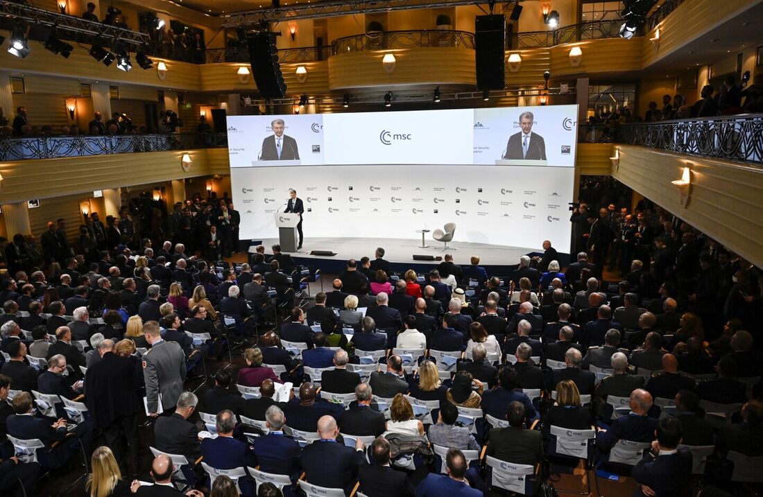 A 60ª edição da Conferência Internacional de Segurança de Munique começa nesta sexta-feira (16)/Foto: Thomas Kienzle / AFP A 60ª edição da Conferência Internacional de Segurança de Munique começa nesta sexta-feira (16)/Foto: Thomas Kienzle / AFP
