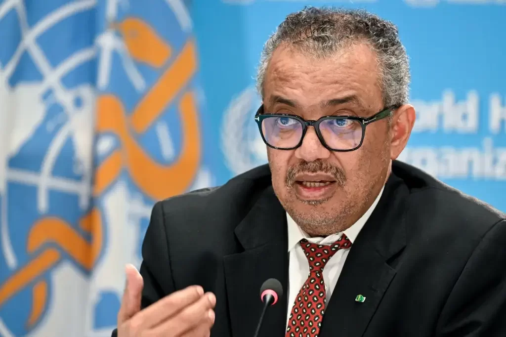 Tedros Adhanom Ghebreyesus, diretor-geral da Organização Mundial da Saúde/foto: FABRICE COFFRINI/AFP/Getty Images Tedros Adhanom Ghebreyesus, diretor-geral da Organização Mundial da Saúde/foto: FABRICE COFFRINI/AFP/Getty Images