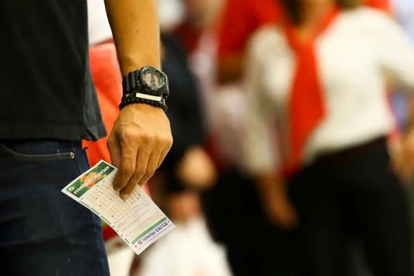 O jogo simples, com seis dezenas, custa R$ 5/Crédito: Marcelo Camargo / Agência Brail O jogo simples, com seis dezenas, custa R$ 5/Crédito: Marcelo Camargo / Agência Brail