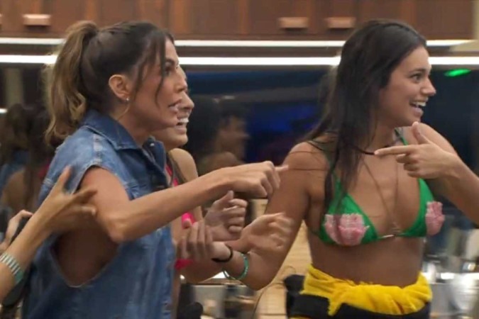 Nas redes sociais, a atriz brincou sobre a aparição/foto: Reprodução/Globoplay Nas redes sociais, a atriz brincou sobre a aparição/foto: Reprodução/Globoplay