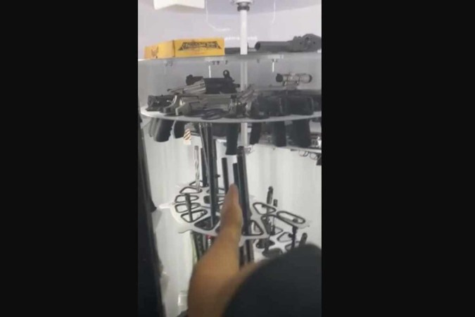 Vídeo mostra detalhes do armamento/foto: Divulgação/PF