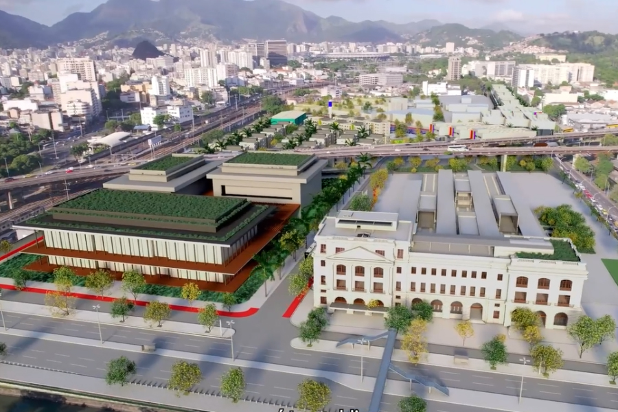 Projeto para a Estação de Trem da Leopoldina, localizada na Avenida Francisco Bicalho, principal corredor de transporte que faz a ligação entre o Centro, a Avenida Brasil e a Linha Vermelha/Foto: Divulgação/Prefeitura do Rio de Janeiro Projeto para a Estação de Trem da Leopoldina, localizada na Avenida Francisco Bicalho, principal corredor de transporte que faz a ligação entre o Centro, a Avenida Brasil e a Linha Vermelha/Foto: Divulgação/Prefeitura do Rio de Janeiro