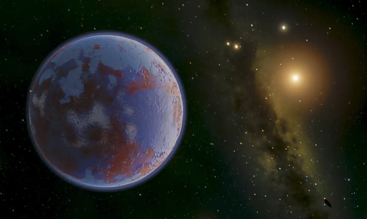 Pesquisador descobriu um corpo celeste com grandes possibilidades de ser um novo planeta orbitando ao redor do Sol/Foto: Patryk Sofia Lykawka/Arquivo Pessoal Pesquisador descobriu um corpo celeste com grandes possibilidades de ser um novo planeta orbitando ao redor do Sol/Foto: Patryk Sofia Lykawka/Arquivo Pessoal