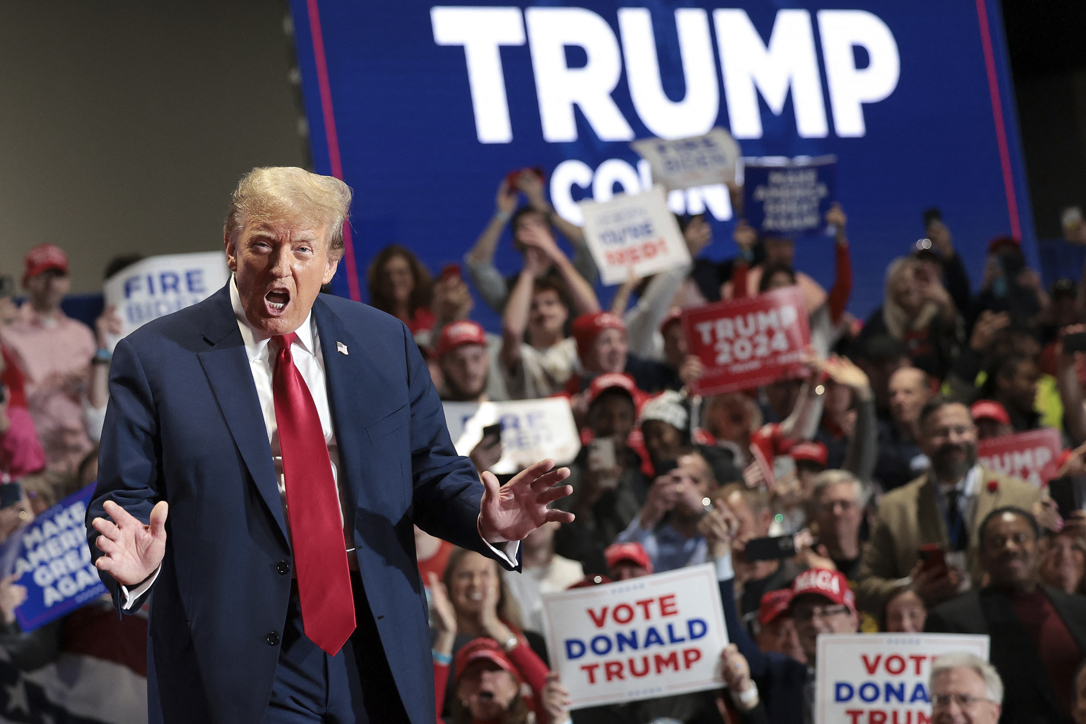 Ex-presidente tenta retornar à Casa Branca/foto: WIN MCNAMEE / GETTY IMAGES NORTH AMERICA / Getty Images via AFP