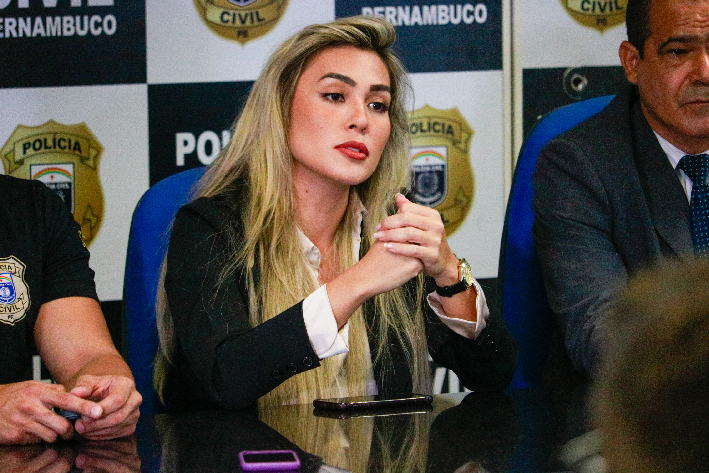 A delegada Gabrielle Nishida, deu detalhes sobre o esquema fraudulento 
