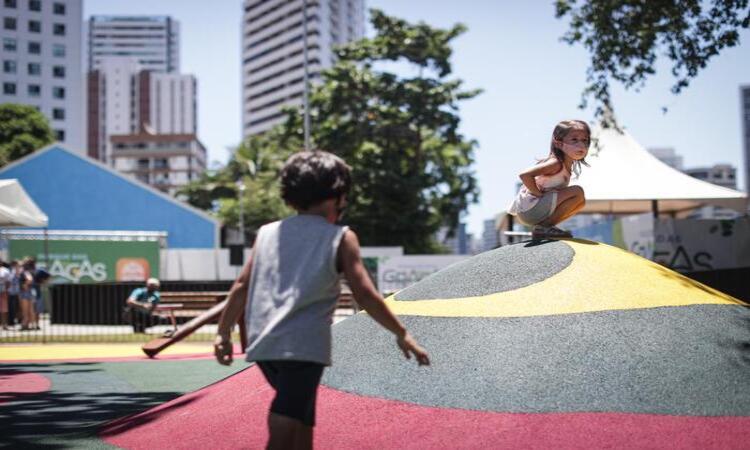 A construção do Parque das Graças iniciou no dia do aniversário do Recife em 2021/Foto: Rodolfo Loepert/PCR A construção do Parque das Graças iniciou no dia do aniversário do Recife em 2021/Foto: Rodolfo Loepert/PCR