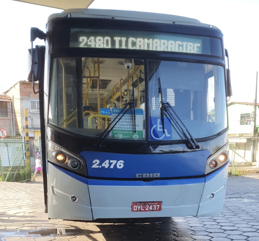 &ocirc;nibus atingiu garoto em terminal/Foto: Grande Recife Cons&oacute;rcio