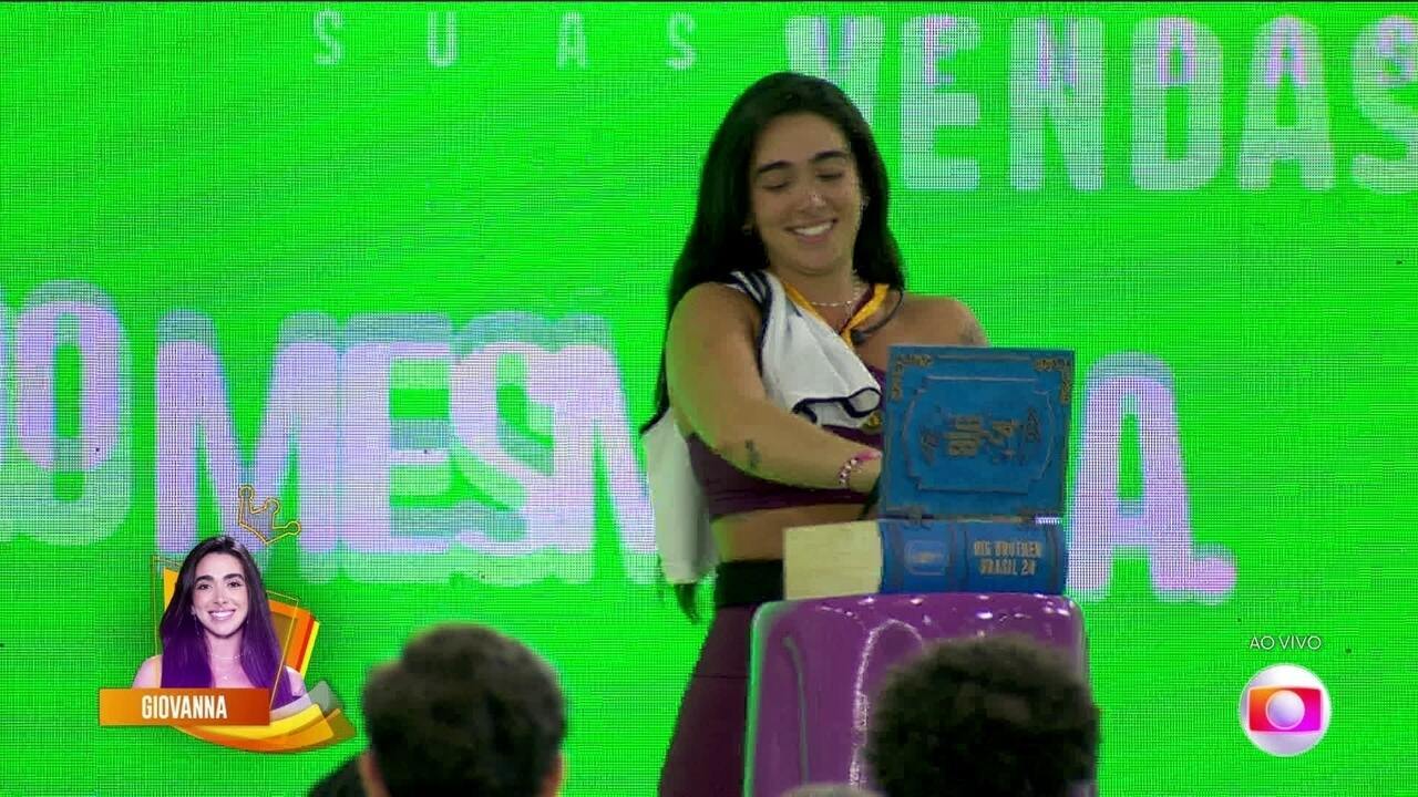 Giovanna vence a Prova do Líder pela segunda semana consecutiva/Foto: Reprodução Giovanna vence a Prova do Líder pela segunda semana consecutiva/Foto: Reprodução