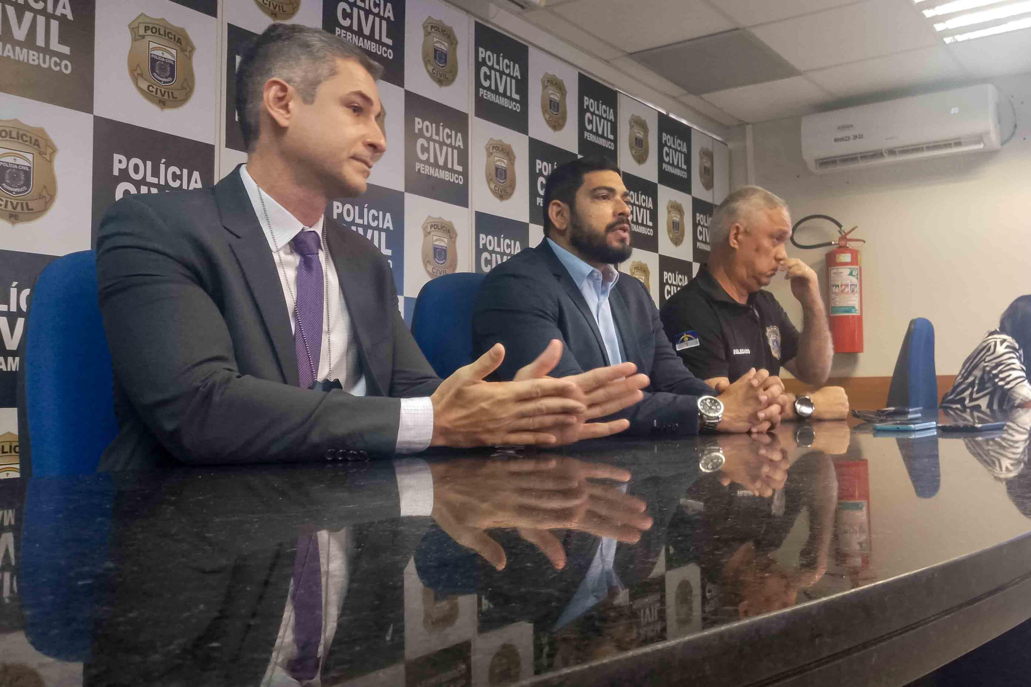 A polícia repassou detalhes sobre o caso, nesta quarta (27), em coletiva à imprensa