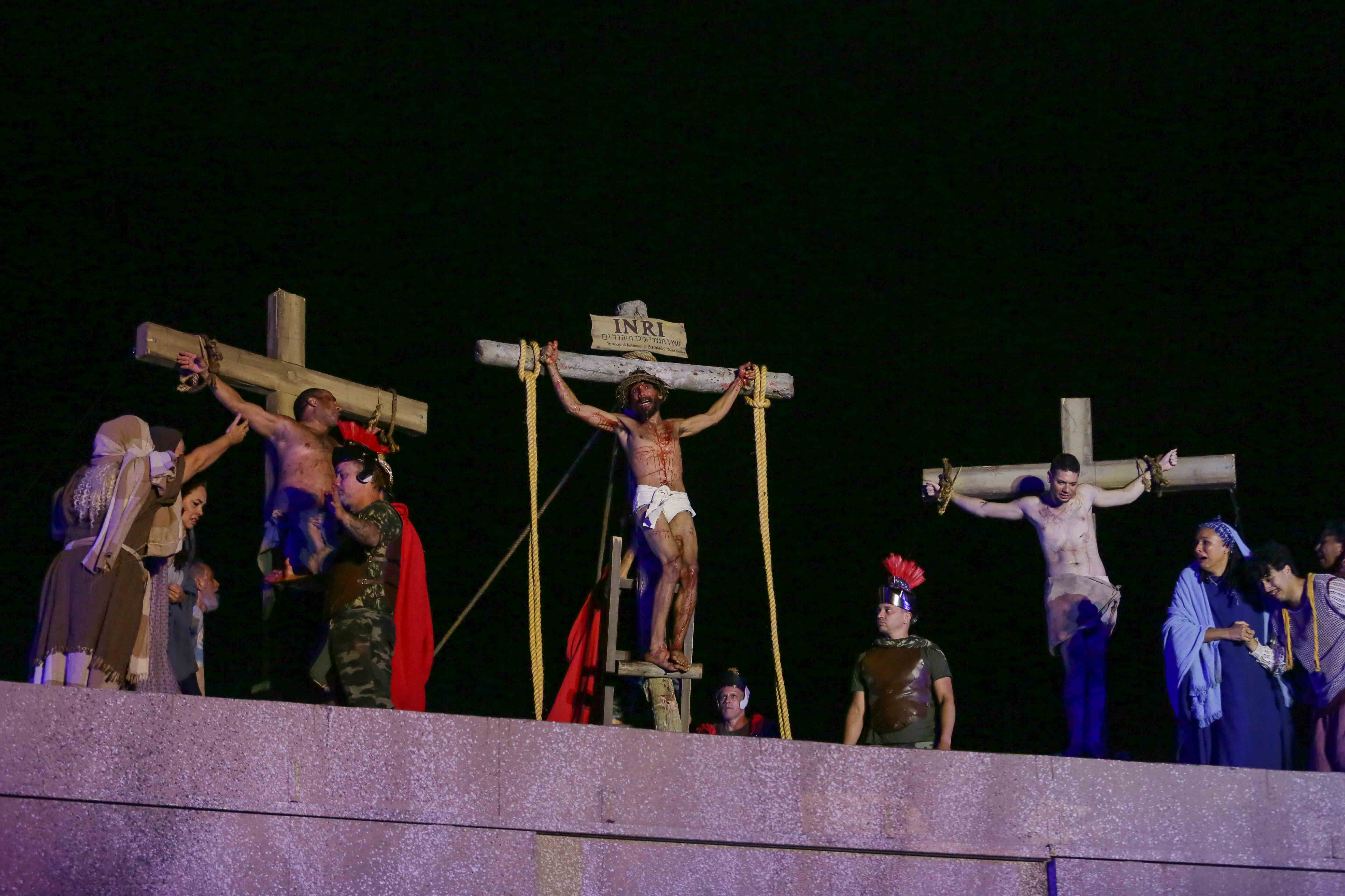 Espetáculo conta com Asaías Rodrigues (Zaza) no papel de Jesus/Rafael Vieira/DP Foto