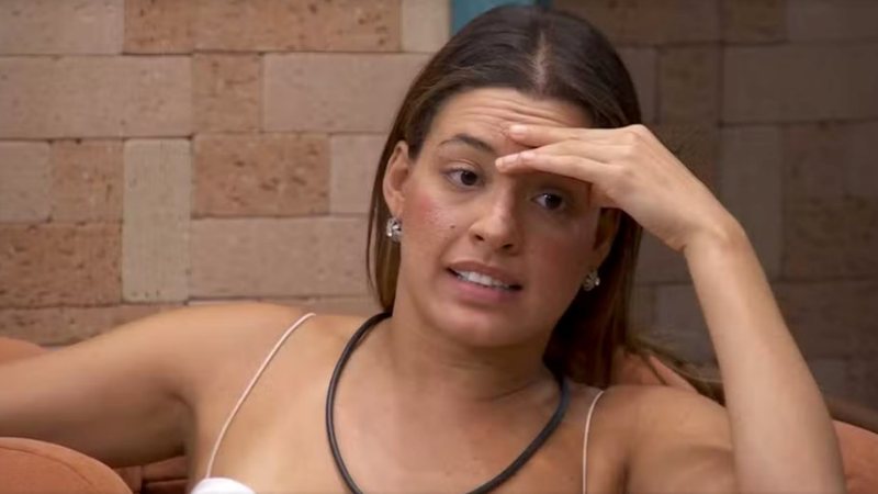 A sister levou a casa inteira pro Tá Com Nada após descumprir uma das regras do programa/foto: Reprodução/Globoplay