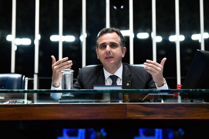 Presidente do Senado também disse esperar que "a Câmara possa evoluir, para termos uma lei federal que discipline essas plataformas digitais no Brasil" - (crédito: Roque de Sá/Agência Senado )/