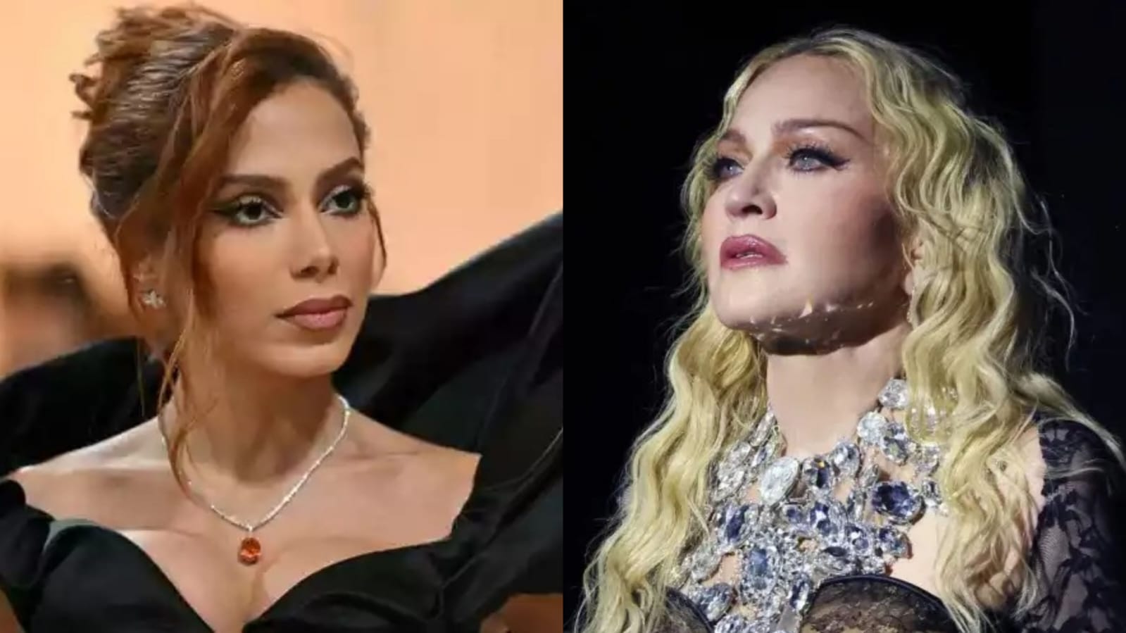 Anitta e Madonna/fotos: AFP e
Kevin Mazur - WireImage para Live Nation/Divulgação Anitta e Madonna/fotos: AFP e
Kevin Mazur - WireImage para Live Nation/Divulgação