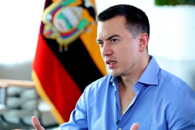 Presidente do Equador, Daniel Noboa/foto: Isaac Castillo/AFP Presidente do Equador, Daniel Noboa/foto: Isaac Castillo/AFP
