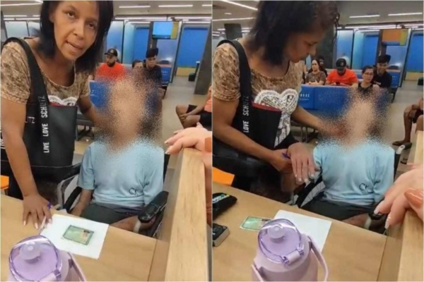 Na tarde de 16 de abril, Erika levou o tio para uma agência bancaria para sacar um empréstimo, mas o homem estava morto/crédito: Reprodução/Redes sociais Na tarde de 16 de abril, Erika levou o tio para uma agência bancaria para sacar um empréstimo, mas o homem estava morto/crédito: Reprodução/Redes sociais