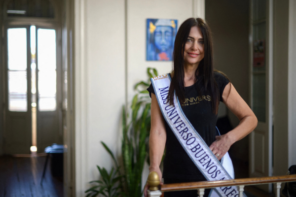 A nova Miss Universo Buenos Aires 2024, Alejandra Rodriguez/Crédito: MARCOS GOMEZ / AFP A nova Miss Universo Buenos Aires 2024, Alejandra Rodriguez/Crédito: MARCOS GOMEZ / AFP