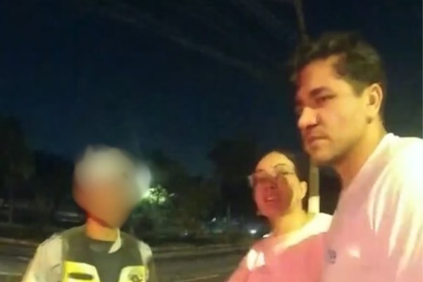 Imagens mostram o momento em que o empresário é abordado por policiais/foto: Reprodução/PMSP Imagens mostram o momento em que o empresário é abordado por policiais/foto: Reprodução/PMSP