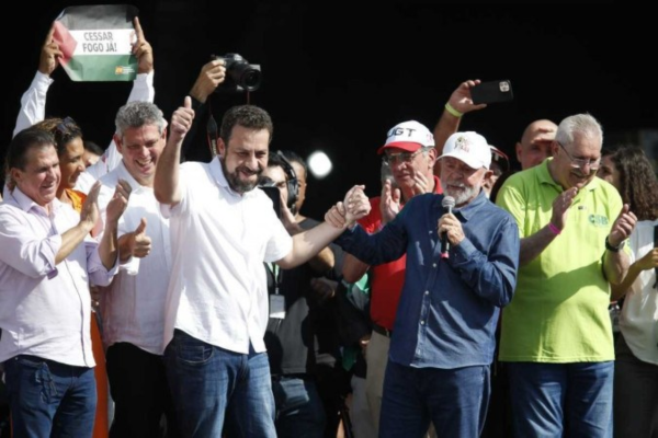 Presidente Lula sobre Boulos em Ato das Centrais Sindicais do Dia do Trabalho, na Arena Neo Química do Corinthians: