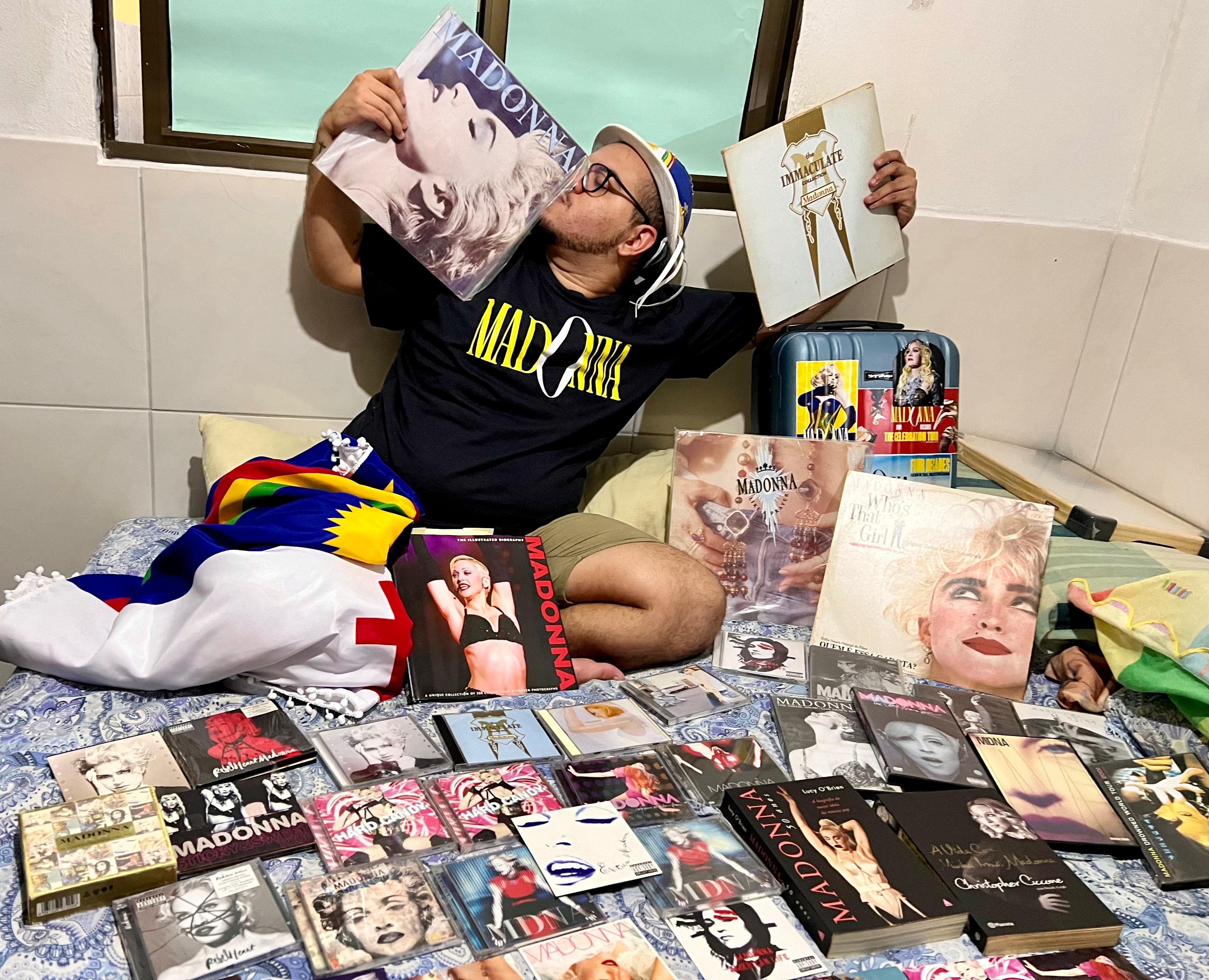 Kenny é fã de Madonna desde criança e cantora fez parte de diversas fases de sua vida através da música/Foto: Arquivo pessoal