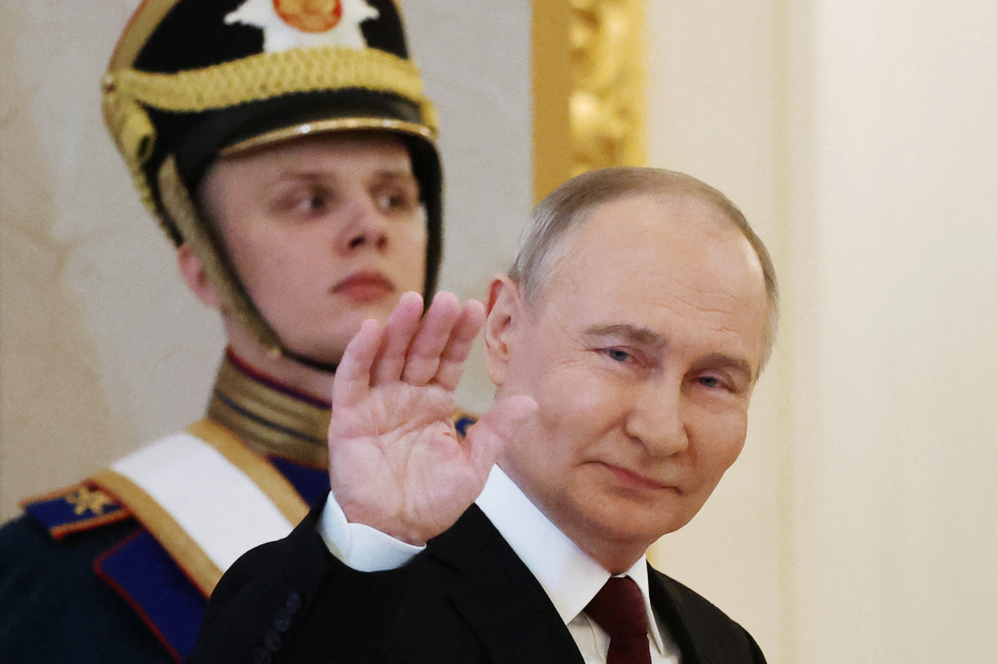 Vladimir Putin toma posse como presidente da Rússia no seu quinto mandato/Foto: VYACHESLAV PROKOFYEV / POOL / AFP Vladimir Putin toma posse como presidente da Rússia no seu quinto mandato/Foto: VYACHESLAV PROKOFYEV / POOL / AFP