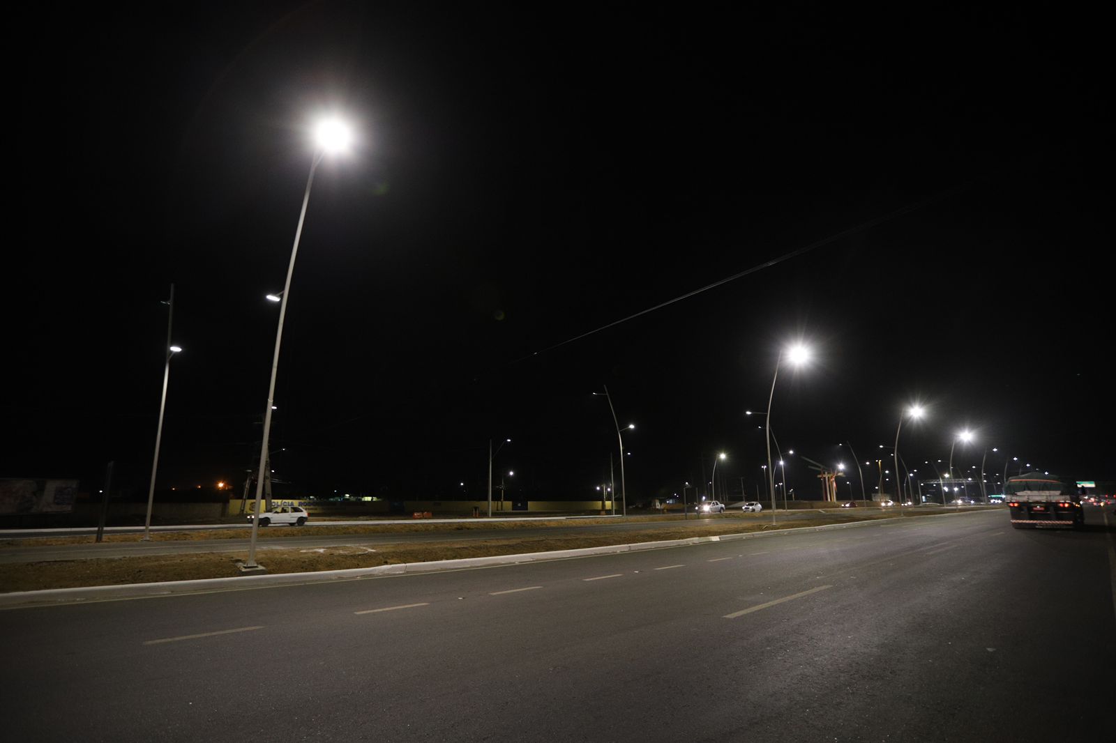 A ilumina&ccedil;&atilde;o da BR-428 havia sido trocada em mar&ccedil;o deste ano pela Secretaria de Infraestrutura e Mobilidade (Seinfra) de Petrolina/Foto: Divulga&ccedil;&atilde;o