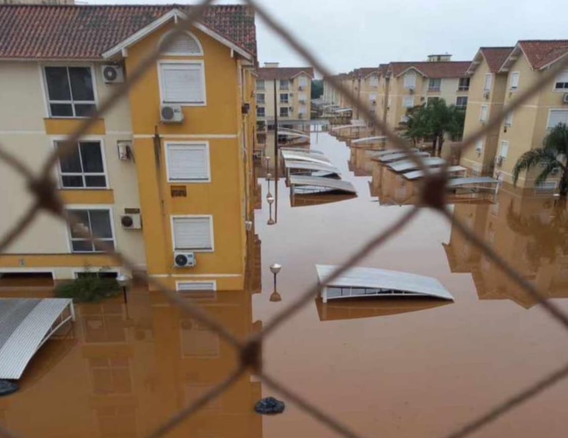Vídeos enviados ao Diario de Pernambuco pela engenheira mostram as ruas alagadas/Foto: Cortesia Vídeos enviados ao Diario de Pernambuco pela engenheira mostram as ruas alagadas/Foto: Cortesia