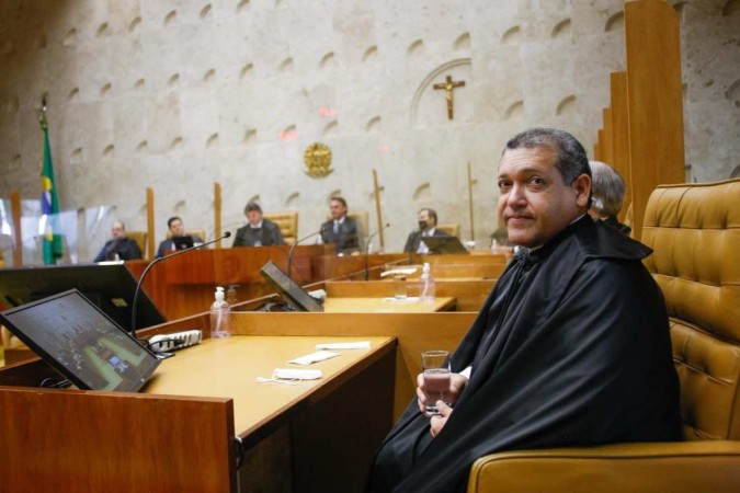 Ministro Kássio Nunes em sessão no plenário do Supremo/foto: Fellipe Sampaio/SCO/STF Ministro Kássio Nunes em sessão no plenário do Supremo/foto: Fellipe Sampaio/SCO/STF